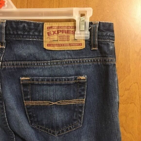 Express 70s Y2K Vintage Flare Bell Bottom Hippie Flower Embroidered Jeans 12 - Picture 6 of 12